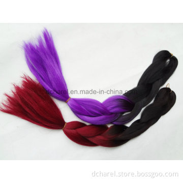 Wholesale Price Ombre Color Super100% Kanekalon Jumbo Braids Factory